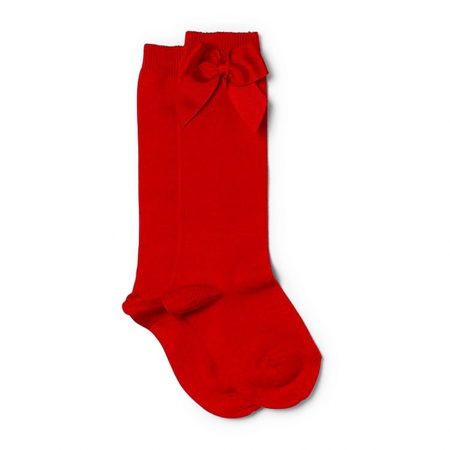 CONDOR - Chaussette avec noeud en coton rouge