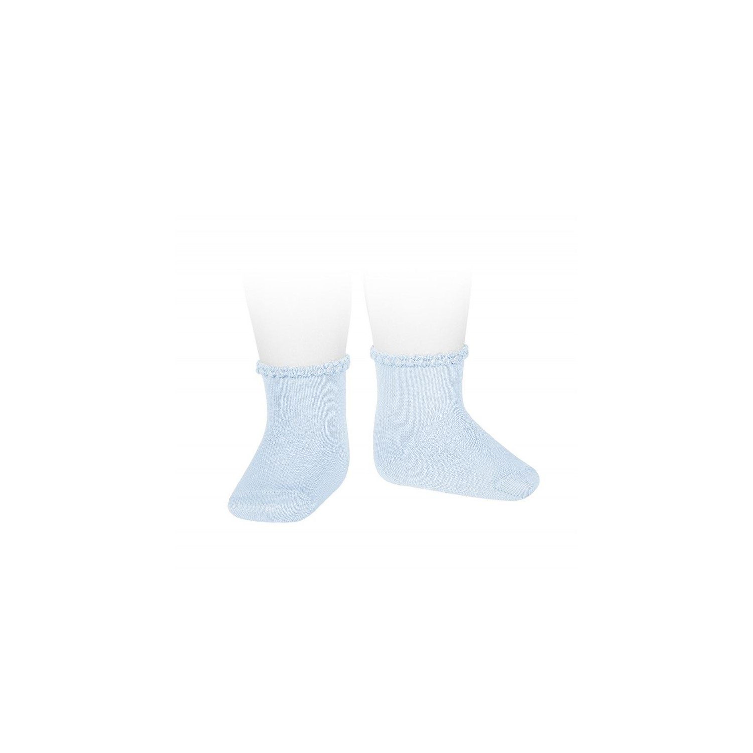 CONDOR - chaussette bebe printemps bleu pale