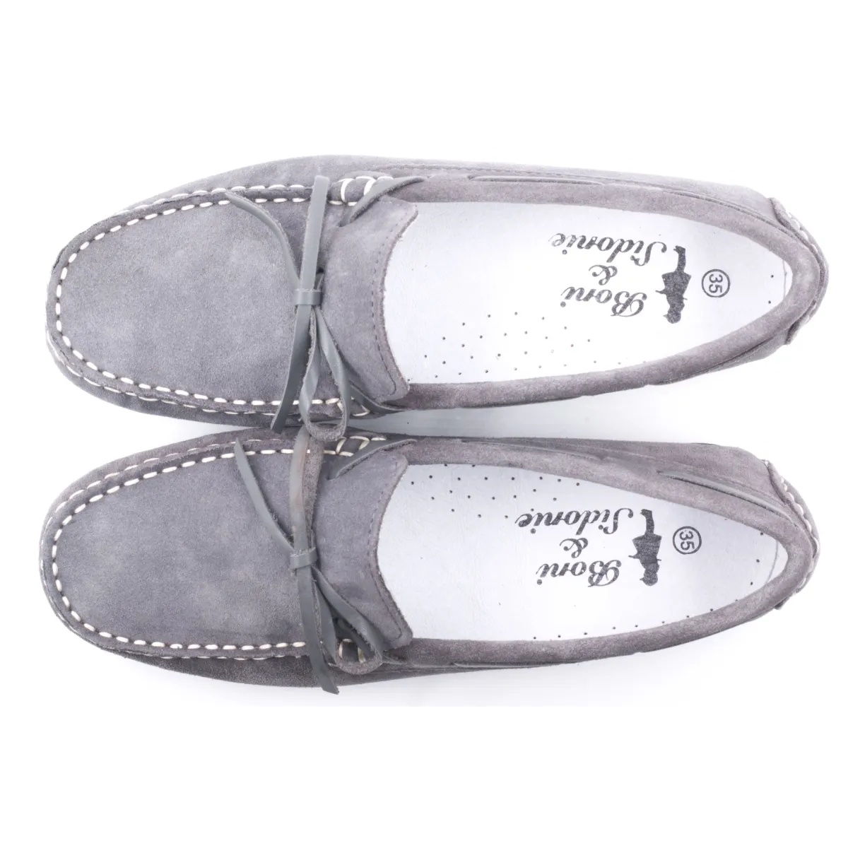 Boni Gabrielle II - Mocassins Enfants - Daim Gris