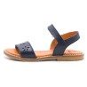 Sandale fille en cuir bleu marine - Boni Daisy