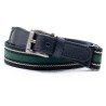 Ceinture pour enfant - Rayé Bleu Vert