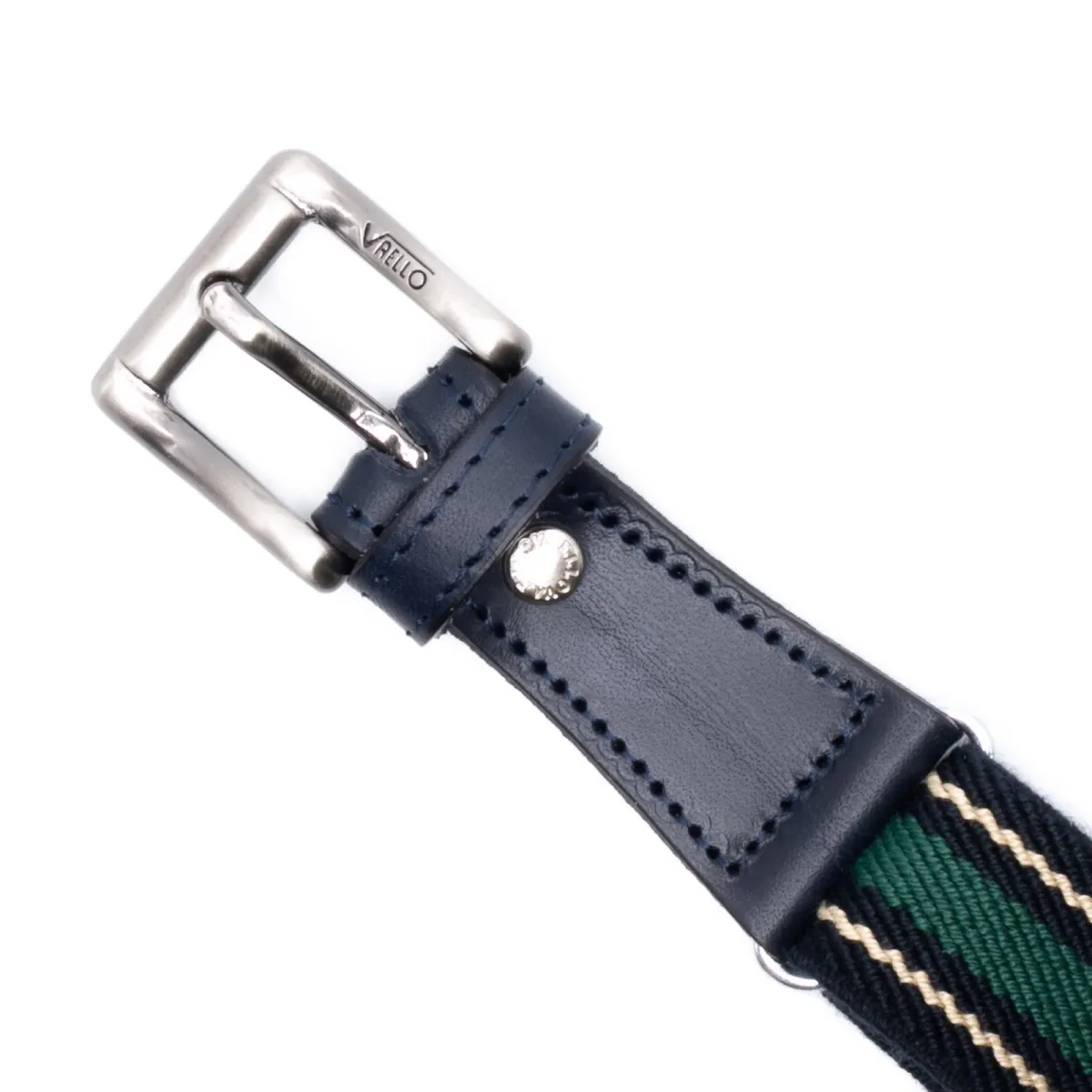 Ceinture pour enfant - Rayé Bleu Vert