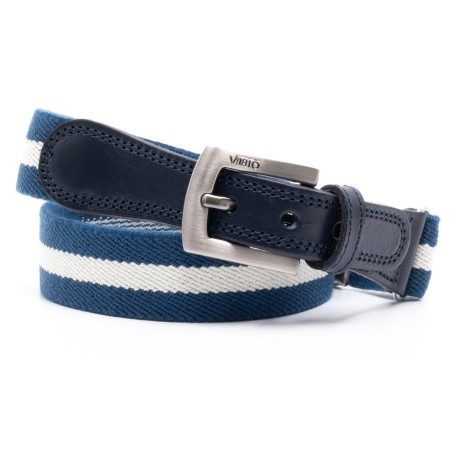 Ceinture pour enfant - Rayé Bleu Blanc