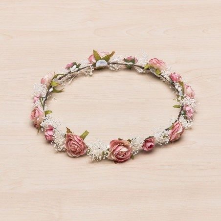 Couronne de fleurs - 14 minis Roses