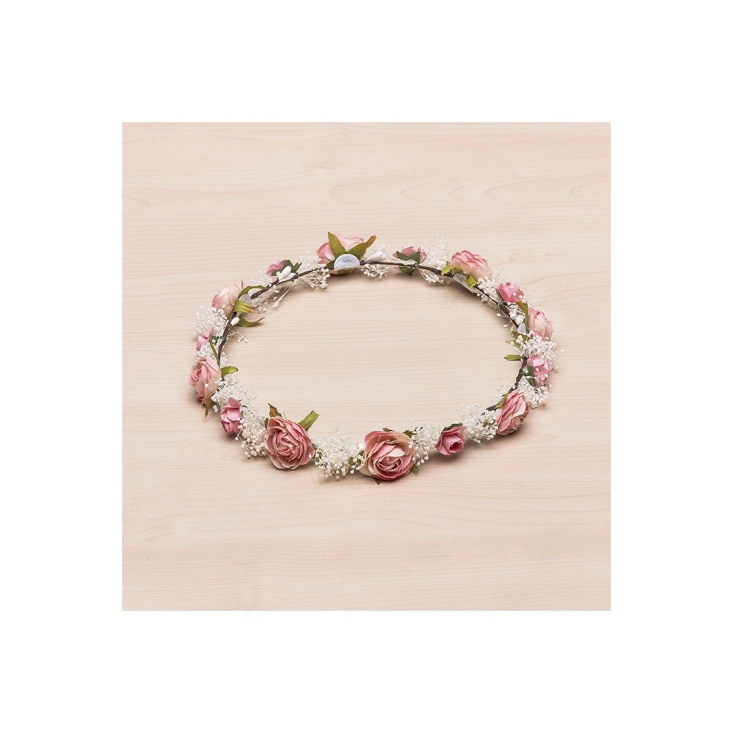 Couronne de fleurs - 14 minis Roses