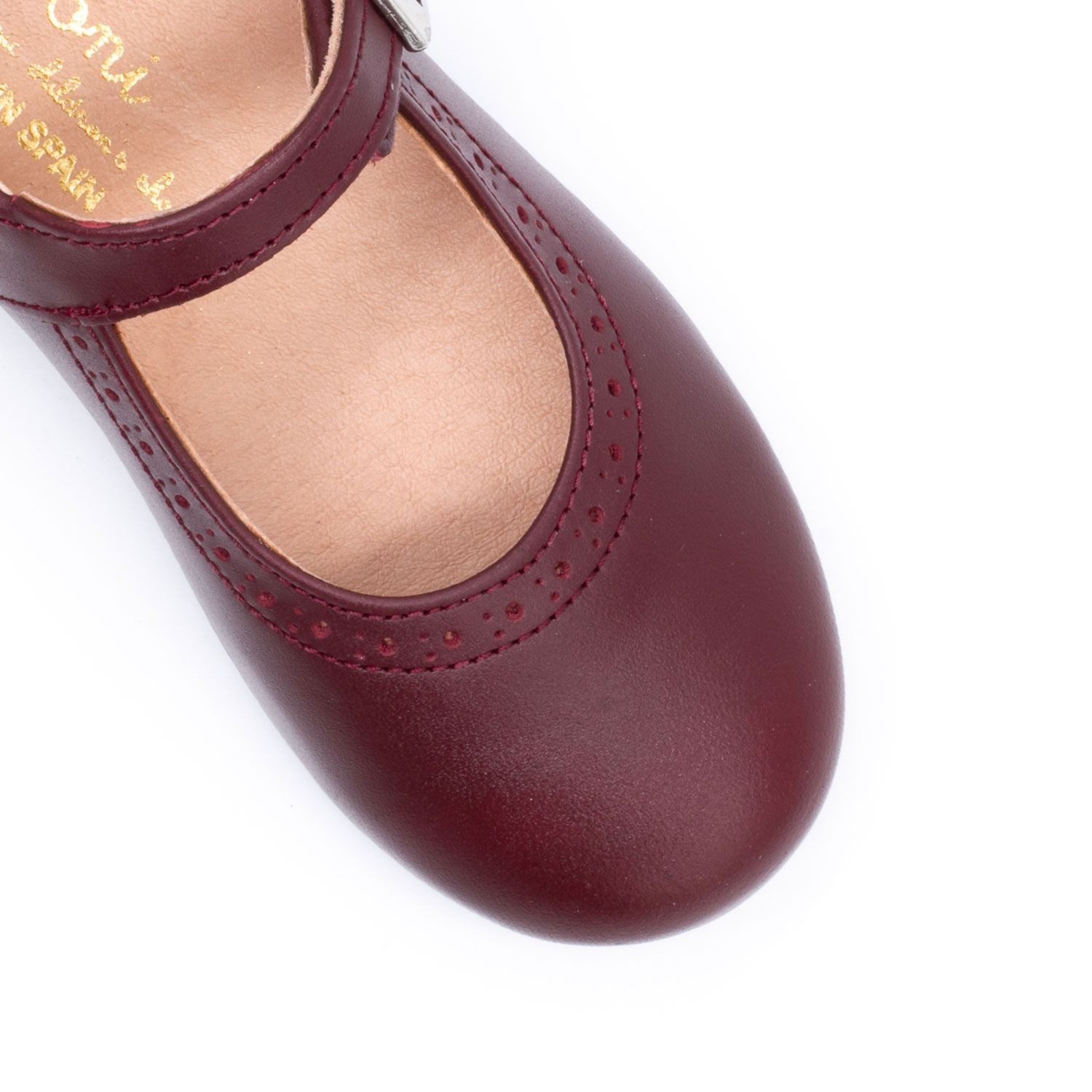 Boni Mini Agathe - chaussure bebe fille - bordeaux