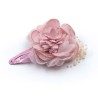 Pince cheveux fille - fleur rose ou blanche