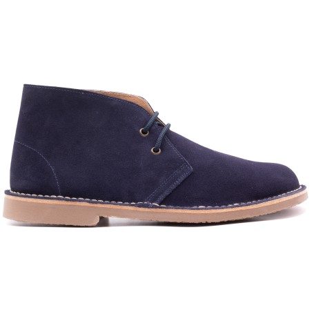 Boni Amaury - desert boots en daim bleu marine