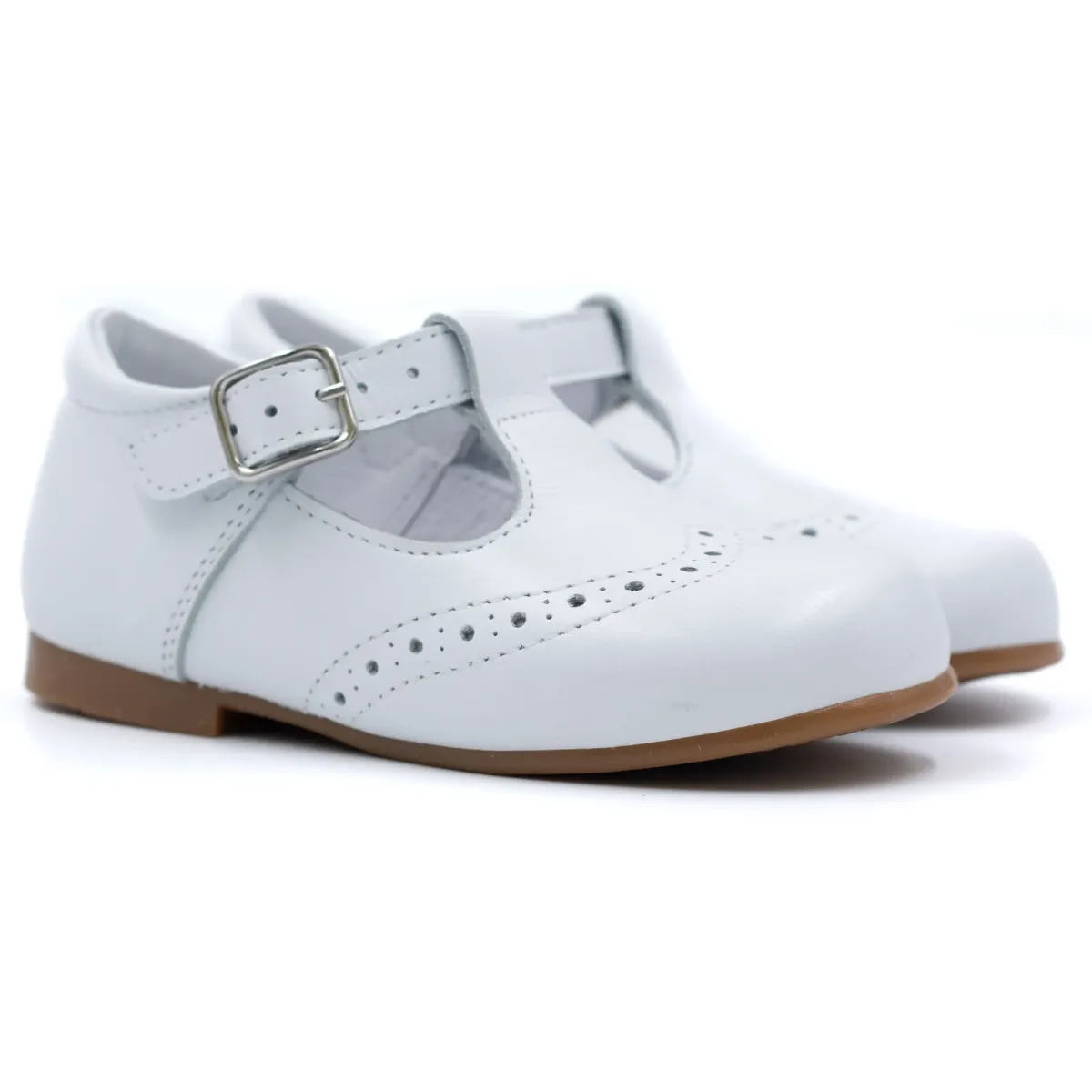 Leather Buckle First Walking Shoes, Boni César